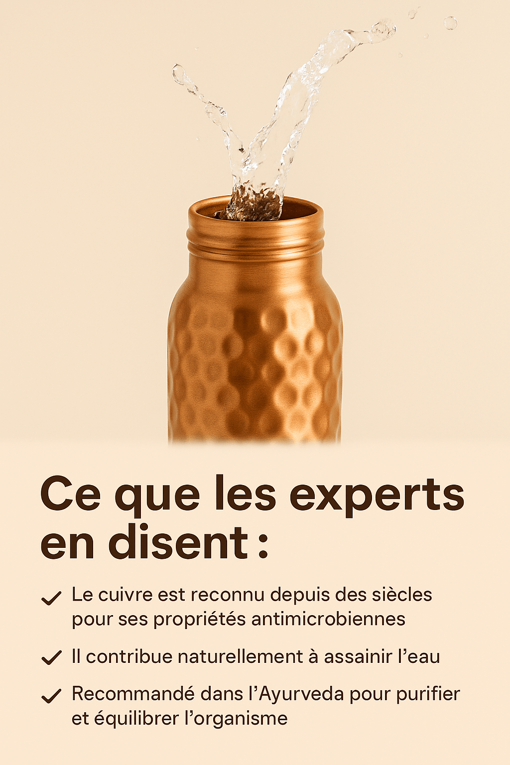 Cuprava – Gourde en cuivre ayurvédique - Cuprava